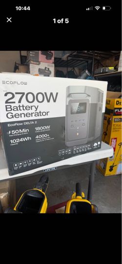 2700W Battery Generator EcoFlow DELTA 2 $50Min 1800W Fast Charging (0-80%) Output (Surge 2700W) 1024Wh 4000+ Capacity Battery Cycles to 80% Capacity f