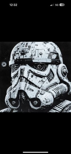 STAR WARS Storm Trooper with Empire Emblem- 3D Printed Lithograph