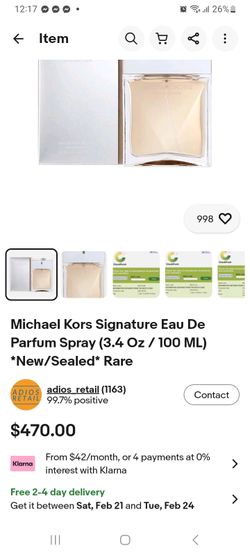 Rare Micheal Kors Perfume Discontinued