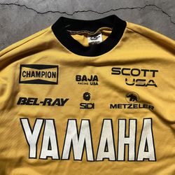 Vintage 70’s YAMAHA 🇺🇸 Baja California Motorcross Racing Mesh Jersey XL