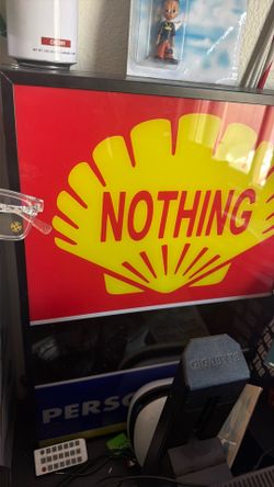 LED shell gas station clock and date made by nothing personal blaszys the designer
