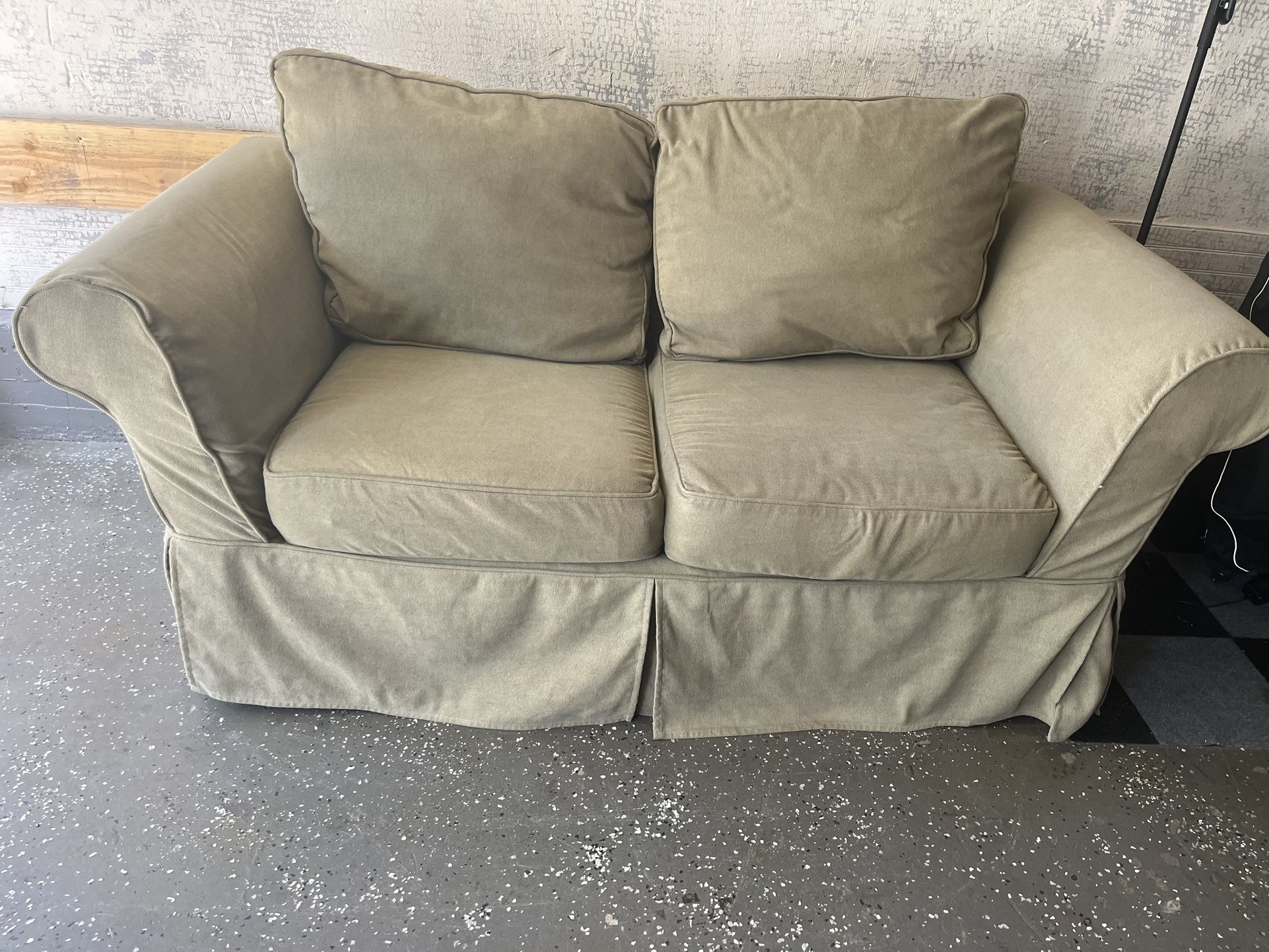 Free Slipcovered Loveseat Sofa