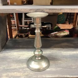 Silver candle holder