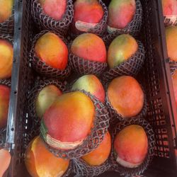 Fresh Big Mango And Cherry