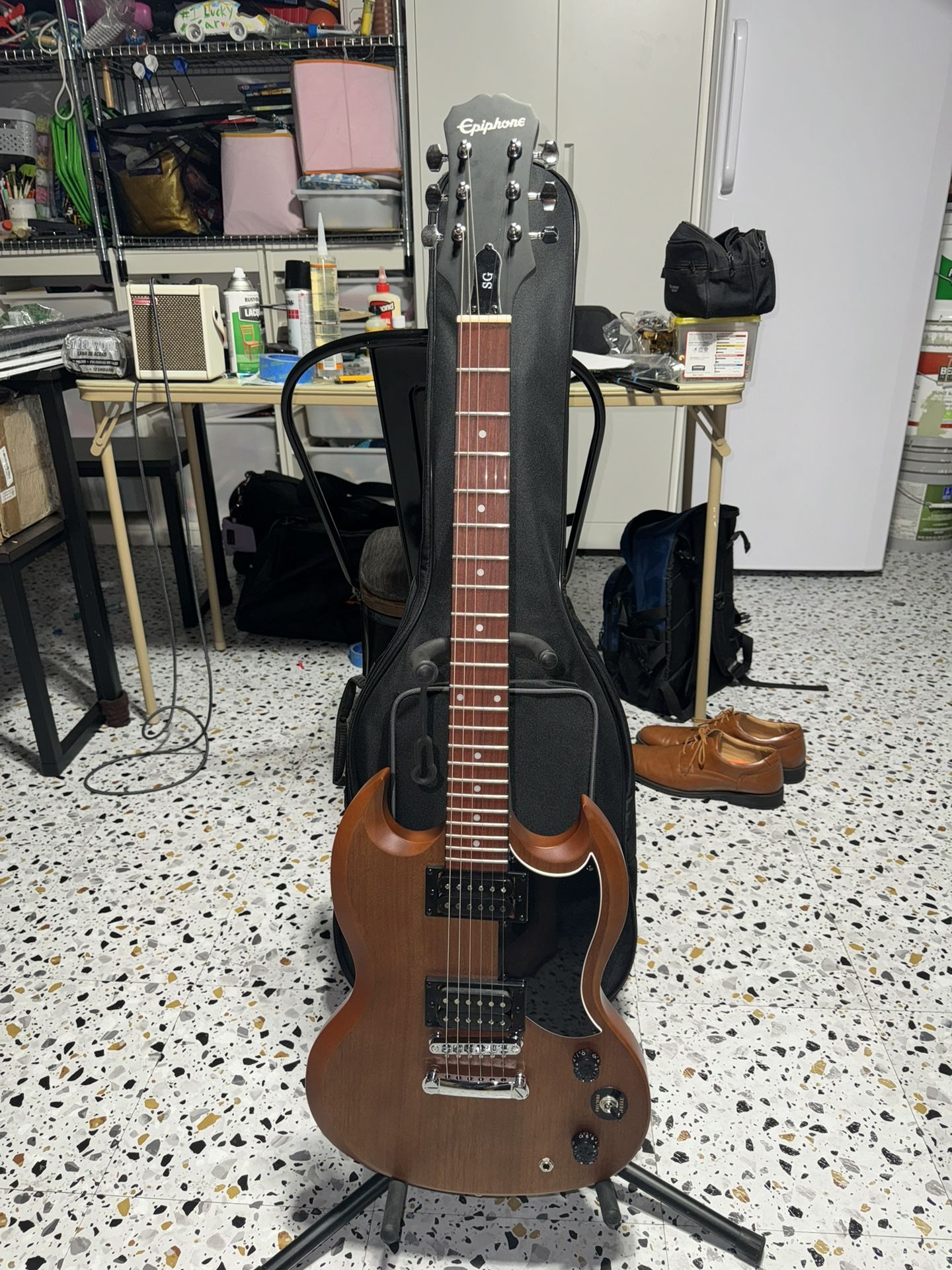 Epiphone SG Special Satin E1 Vintage Walnut - repaired