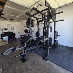 Smith Machine 2001 | Multi-Use Adj Bench | Gym Equipment | Fitness | Squat Rack | Excercise |🔴WEIGHTS AND BARBELL SOLD SEPARATELY 🔴 FREE DELIVERY 🚚