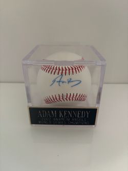2002 Adam Kennedy Angels Autographed Baseball