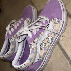 Unicorn glow in the dark vans 