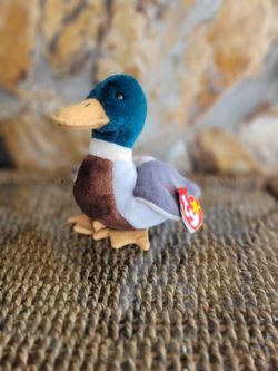 TY Beanie Baby JAKE the Drake Mallard DOB April 16, 1977