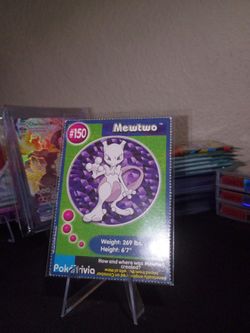 Mewtwo #150 Pokemon The First Movie Promo Card PokeTrivia PERFORATED vintage TCG
For vintage collectors