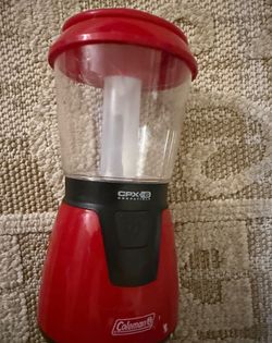 Coleman Red Lantern led light camping  Coleman lantern in vibrant red. Perfect for outdoor adventures or working in a garage or off grid   Works but I