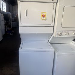 USED WHIRLPOOL STACK WASHER AND ELECTRIC DRYER