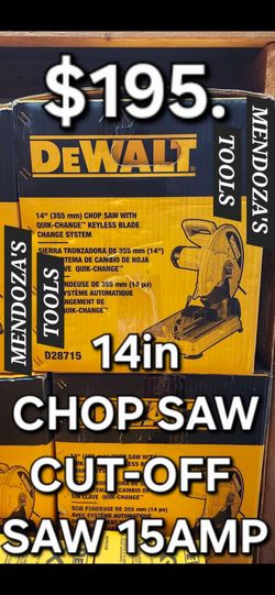 Dewalt Chop Saw 15amp