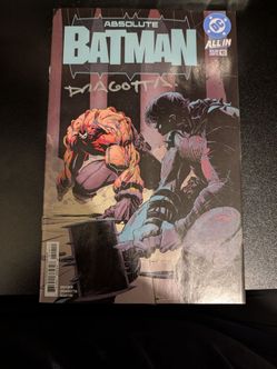 Absolute batman 10 first print signed by dragotta with coa