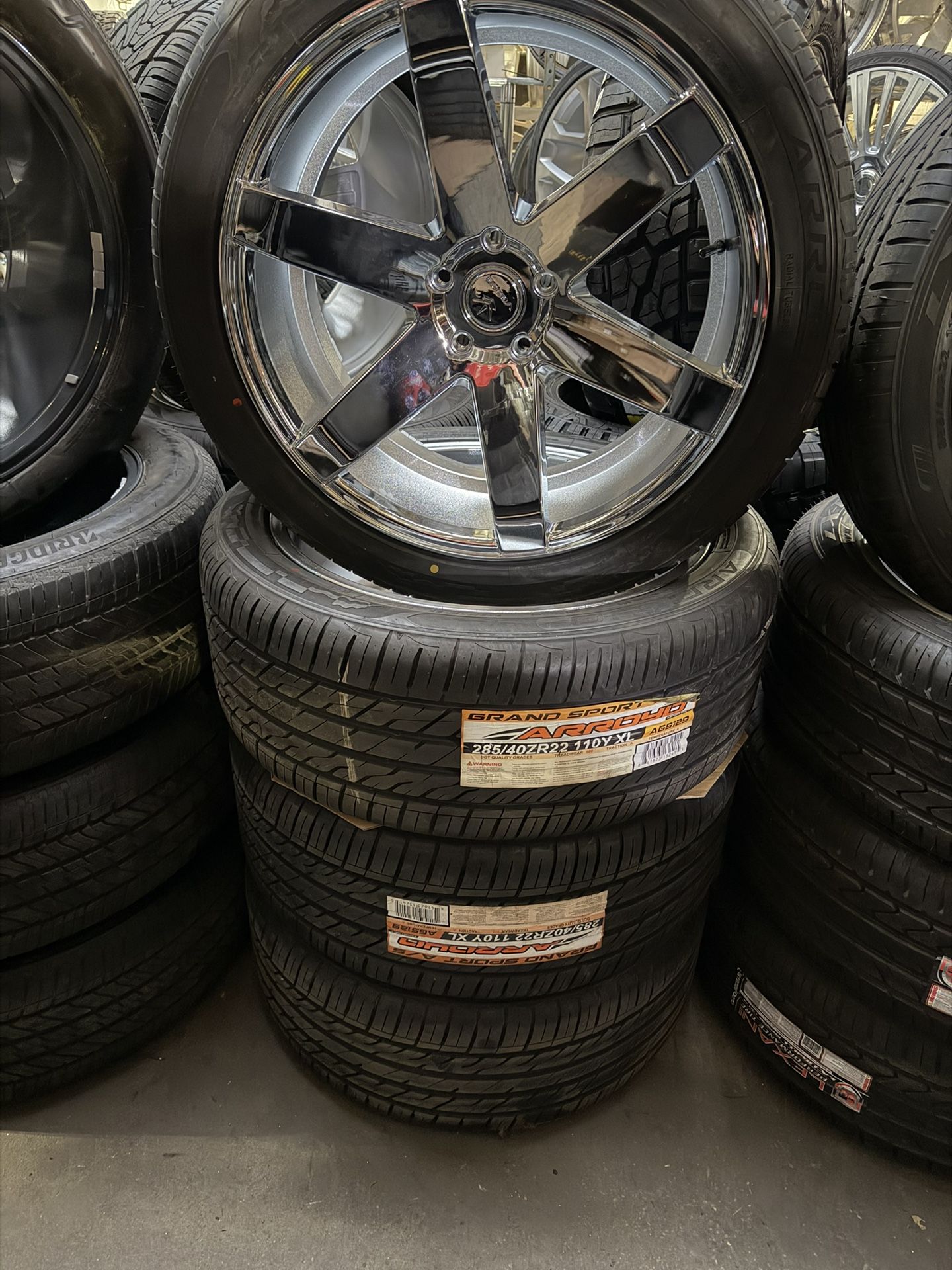 22 Inch Rims And Tires 5x5 5x127 for Sale in Chicago, IL - OfferUp