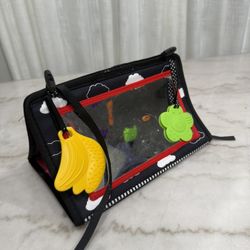 πͺ High Contrast Baby Tummy Time Mirror Toy β with Teethers & Crinkle Sounds