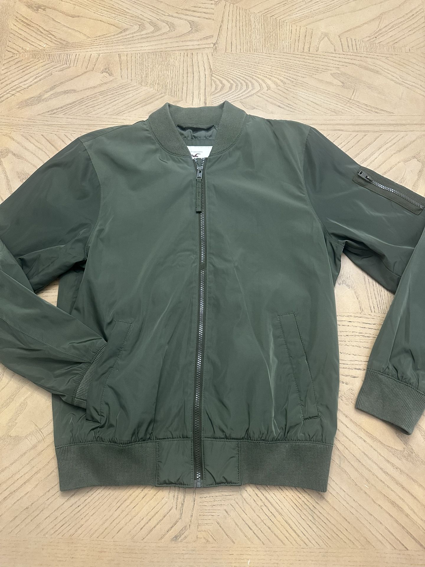 Hollister green Flight/ bomber jacket men’s size medium