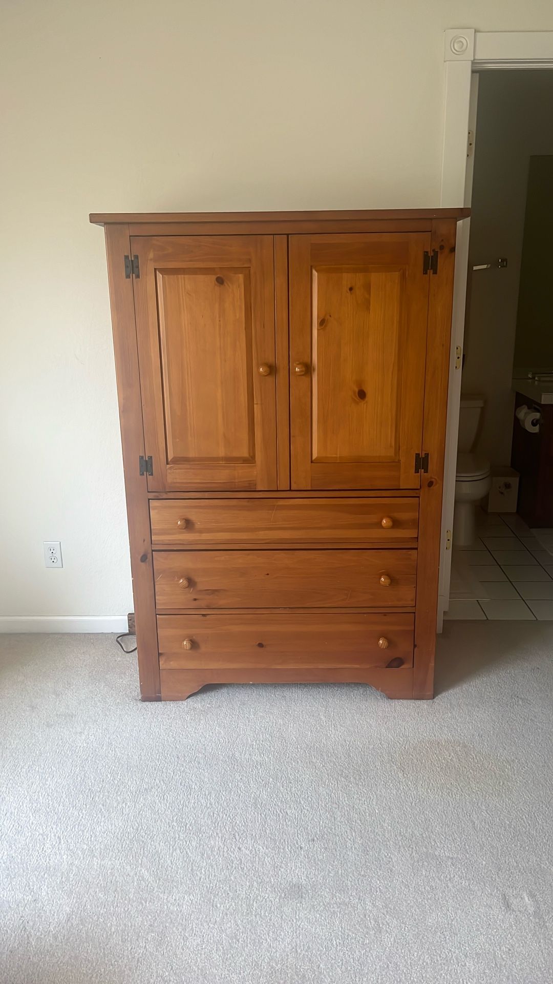 Wooden Armoire/Tv Stand