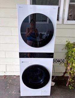 LG ThinQ Stacked Washer Dryer Unit