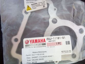 Yamaha gasket cylinder head seal