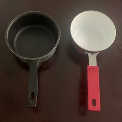 🚨 2-for-1 Deal: 🧑‍🍳🍳Sauce Pans/Pots, Aluminum & Ceramic, 4” inch