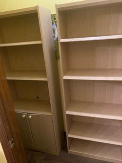 Wood shelving units shelves