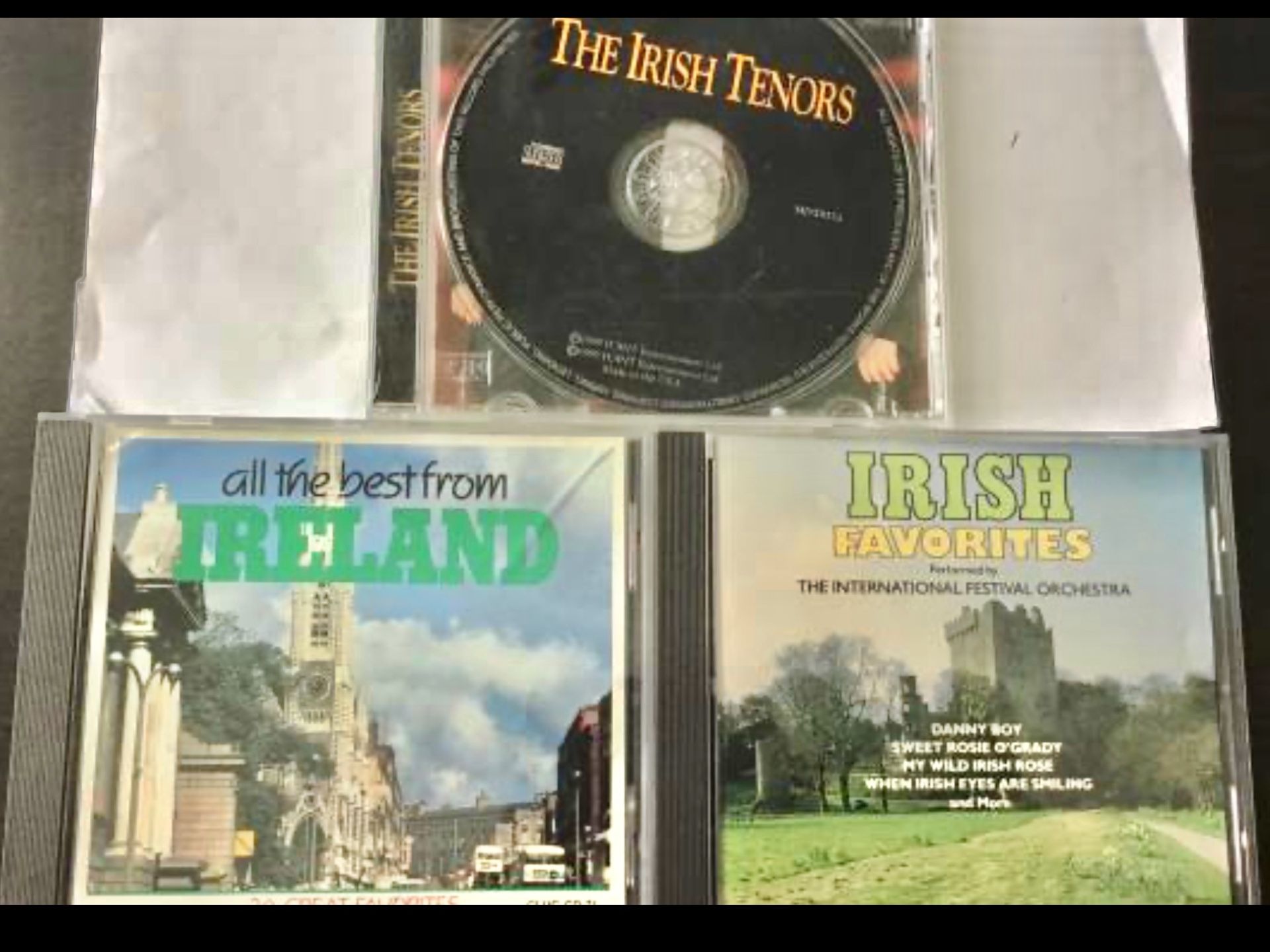 3 Preowned Irish Music CDs Irish Tenors, All The Best From Ireland, Irish Favorites