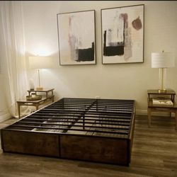 Queen Bed Frame With Drawers