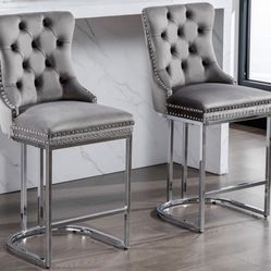 Set Of 2 Stool Bar Chairs 