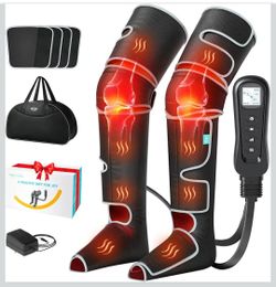 Leg Massager for Circulation Air Compression Leg Massager with Heat Foot Calf Thigh Massage