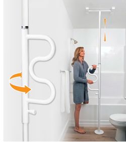 Floor-to- ceiling Safety Grab Bar Pole