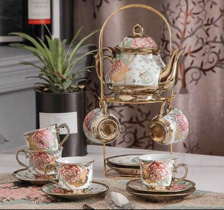 21 piece/set Ceramic Coffee or Tea Cup set 