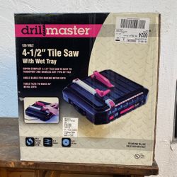 4-1/2” Tile Saw