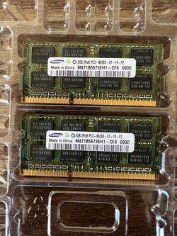 Samsung 2X 2 Gb Ram DDR3