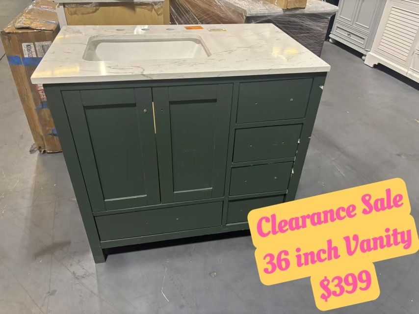 Clearance Sale – 36 inch Bathroom Vanities at Unbeatable Prices!