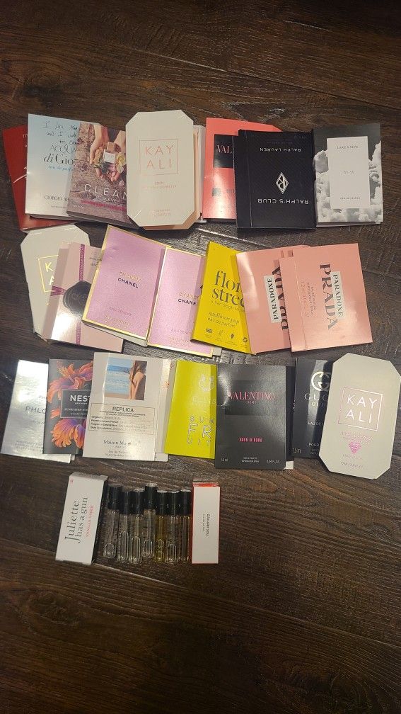 Box of Various Perfume Samples - $25