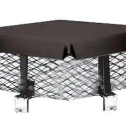 Master Flow 8 in. x 8 in. Galvanized Steel Adjustable Chimney Cap in Black
