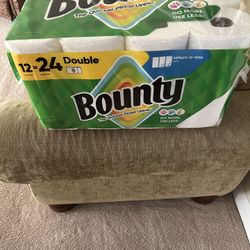 Bounty Paper Towels 12 Double Rolls