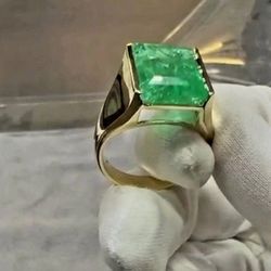 Men's Emerald Ring 