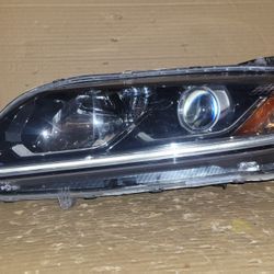 2016 2017 Honda Accord Coupe Left Headlight Halogen With LED 