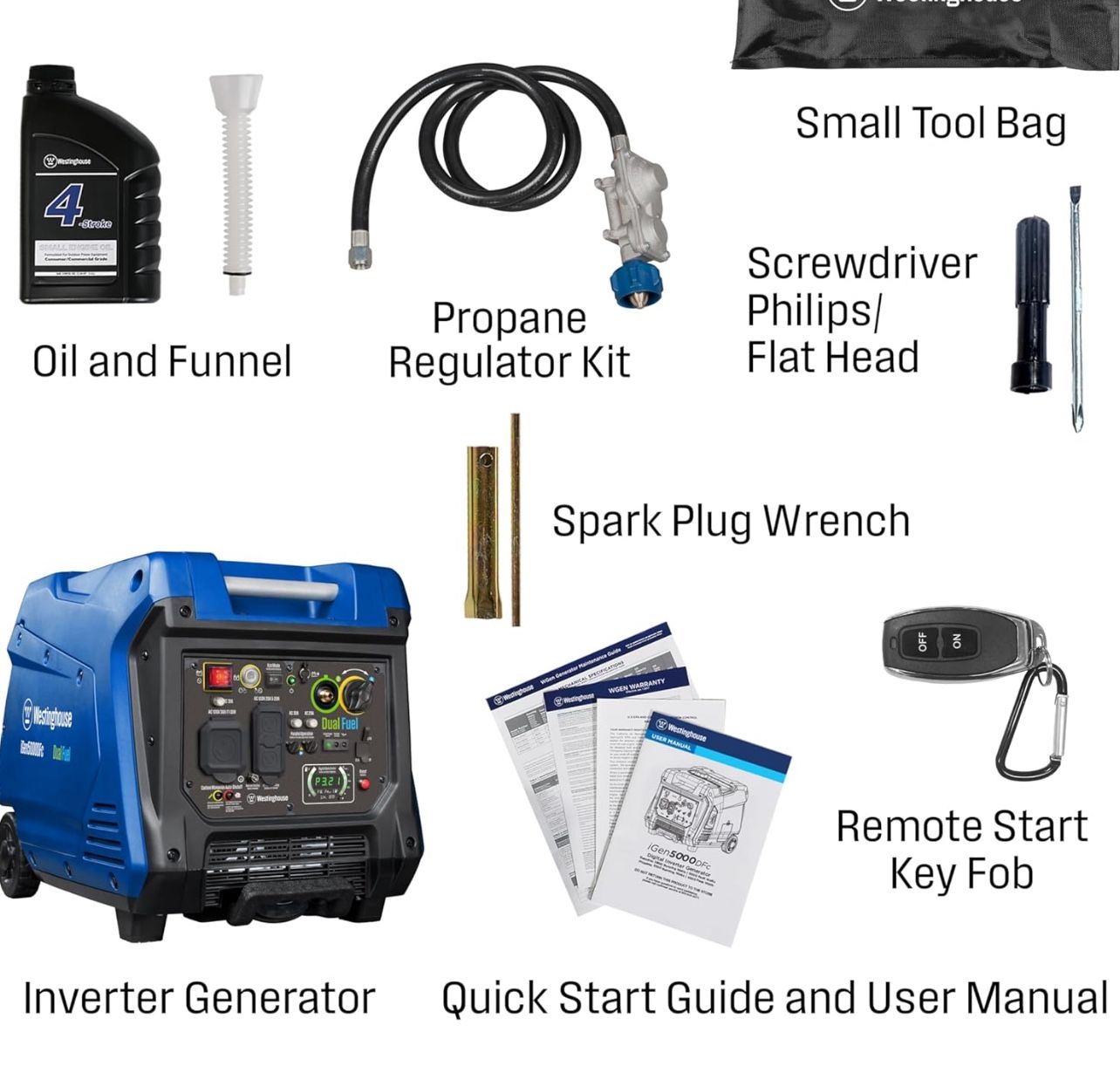 Inverter Generator, Gasoline And Propane Gas