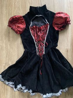 Black and Red Gothic Costume Dress