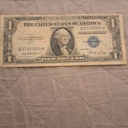 1935 E BLUE $1 US BILL 