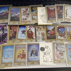 Disney Cards Trading Card Lot disney100 Over 30 Cards Movie Posters 