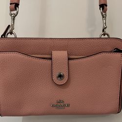 Coach Pink Blush Crossbody Wallet Bag