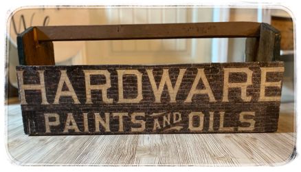 Antique wooden tool box