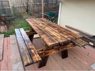 Shou Sugi Ban Picnic-table