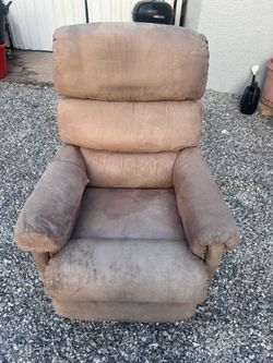 Brown Fabric Recliner Chair