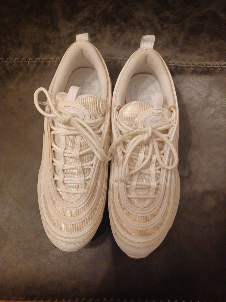 Nike Women's Air Max 97 Casual Sneakers, White/White, Size 7