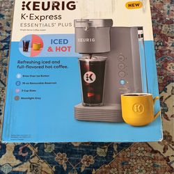 Keurig K-Express Essentials Plus Iced and Hot Single-Serve K-Cup Pod Coffee Maker